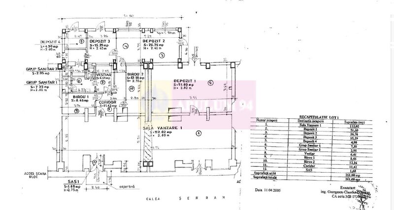 Spatiu comercial Calea Serban Voda, 261 mp, vitrina 20 ml, stradal
